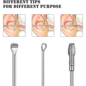 6-Piece Ear Wax Cleaning Kit |  Portable & Easy to Use